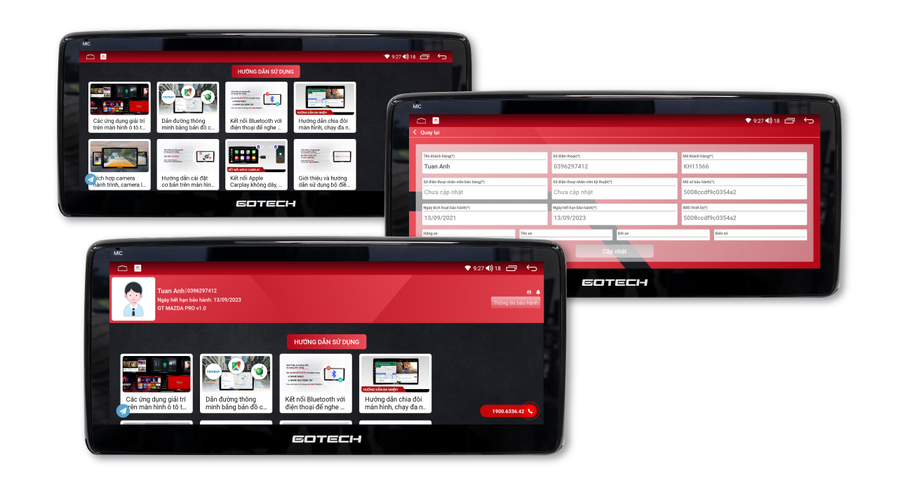 MÀN HÌNH Ô TÔ THÔNG MINH GOTECH GT MAZDA 360 PRO